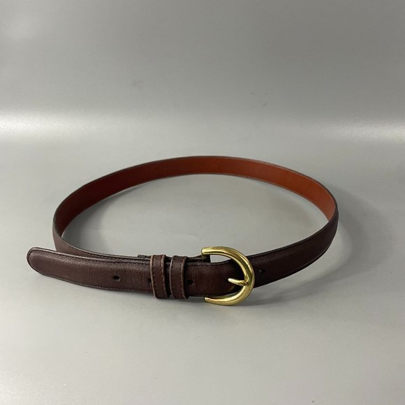 Coach | Brown Leather Belt Brass Buckle Size Medium Style 8400 J6 s-l400.jpg main image 4
